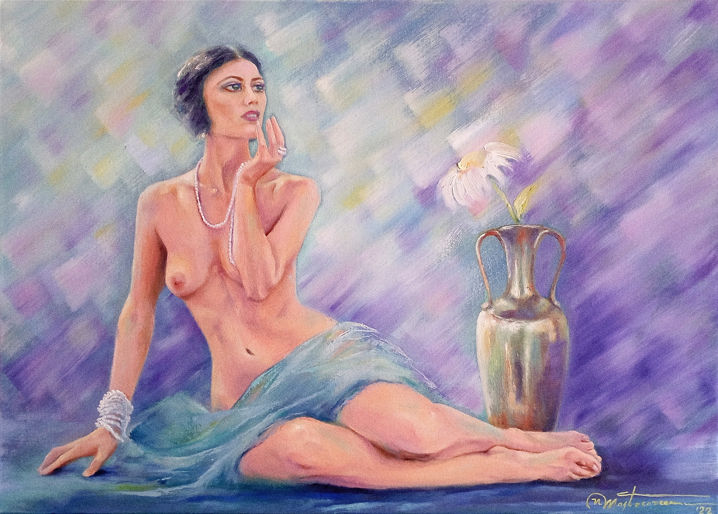 "Nude in the Blue Silence"