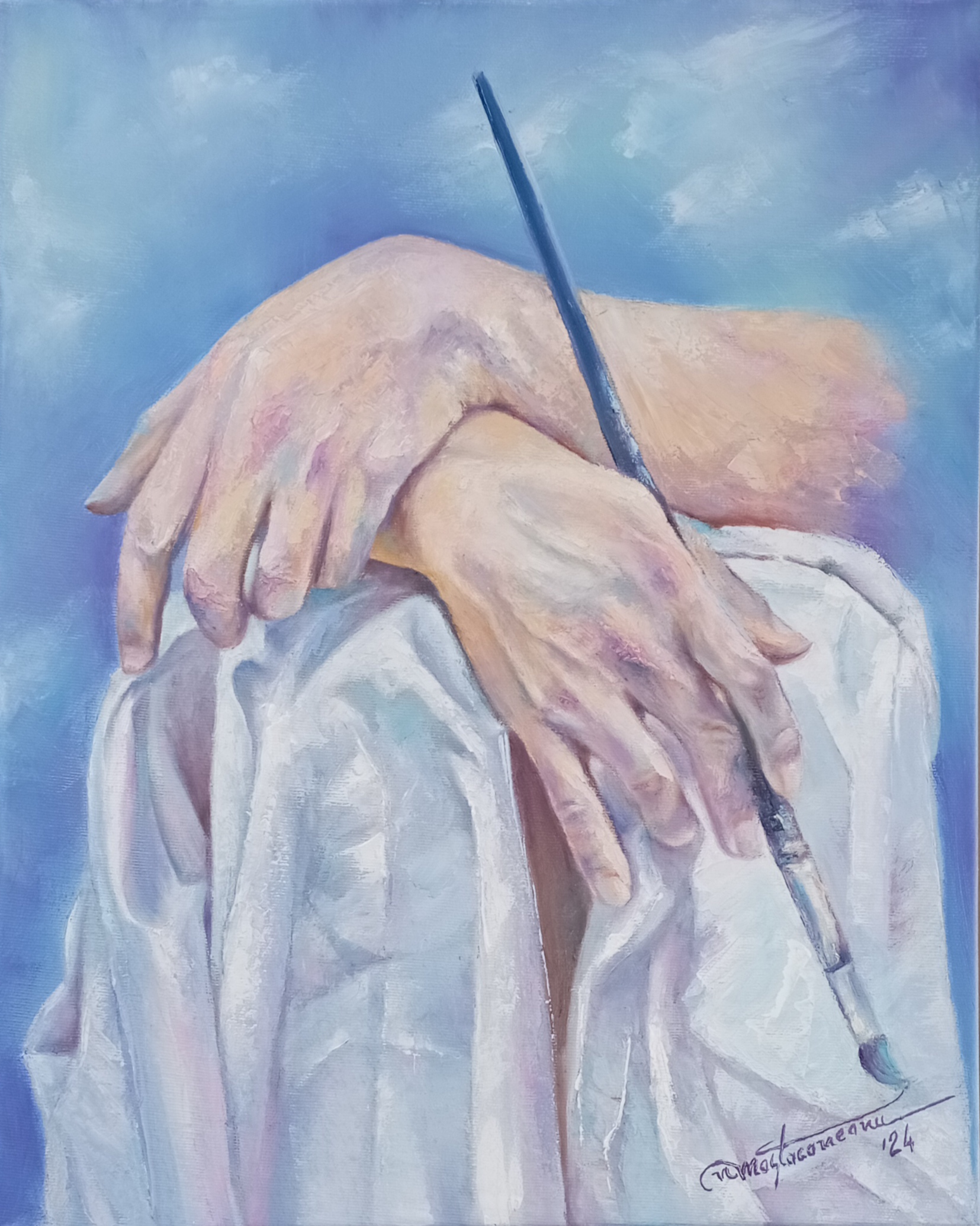 "The Artist's Hands" - reproduction
